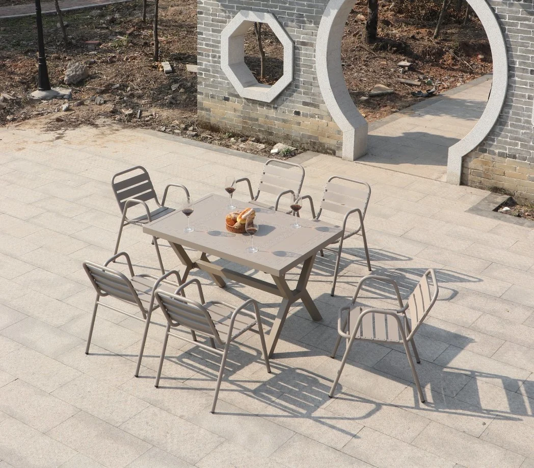 European-Style Villa Outdoor Leisure Small Long Milk Tea Shop Outdoor Cafe Bistro Home Stay Small Yard Tables and Chairs