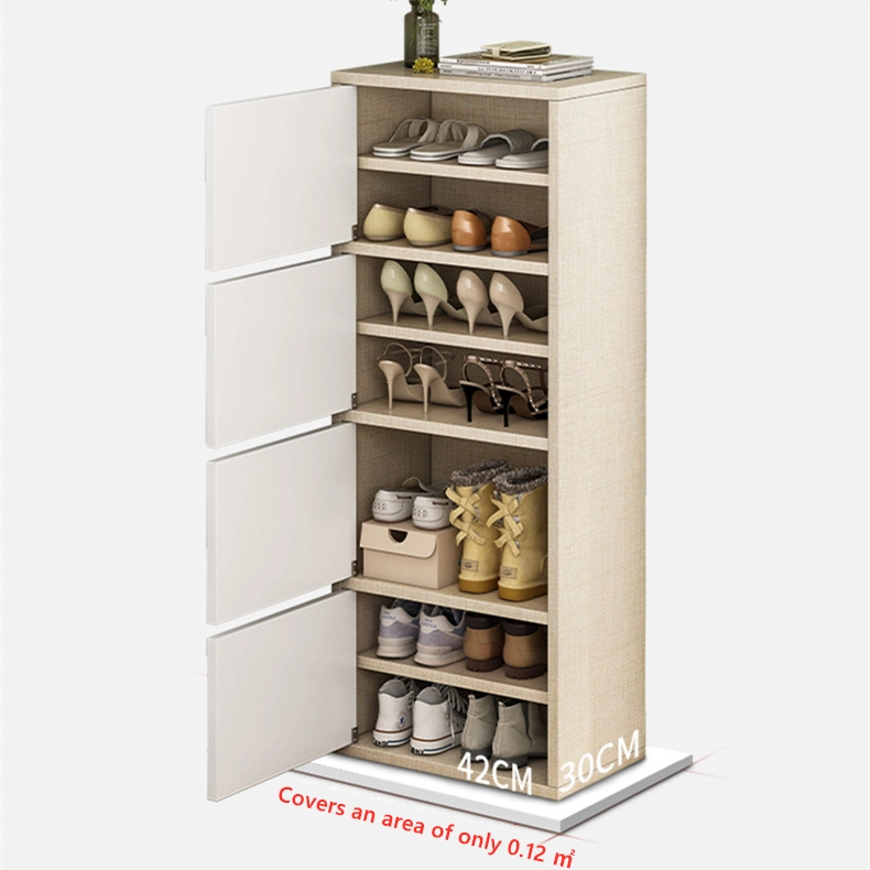 Indoor Multi-Layer Dustproof Narrow High Vertical Small Shoe Cabinet 0134