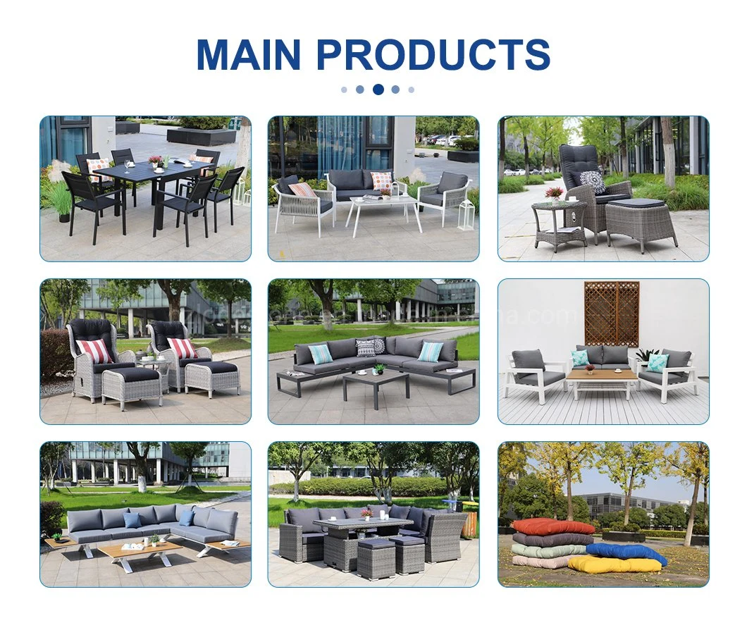 High Quality Patio Rattan Furniture Garden Aluminium Reclining Outdoor Chairs