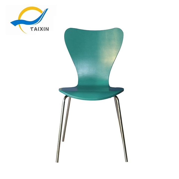 Bend Wood Simple Style Dining Chair for Restaurant