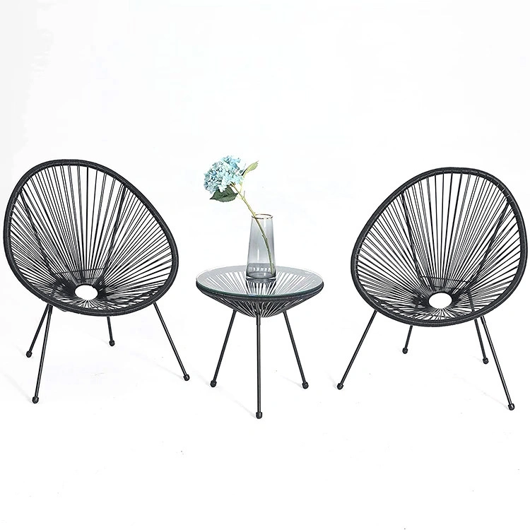 High Quality Modern Casual PE Rattan Egg Chairs Outdoor Garden Chairs