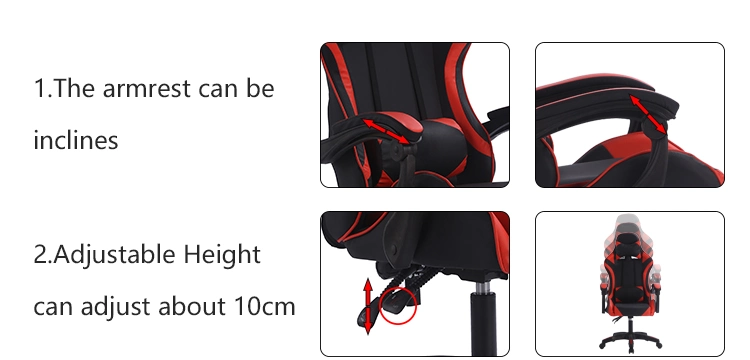 Hot Sale Custom Logo Computer Racing Chair PU Leather Game Chair RGB Silla PU Game Chair for Gaming