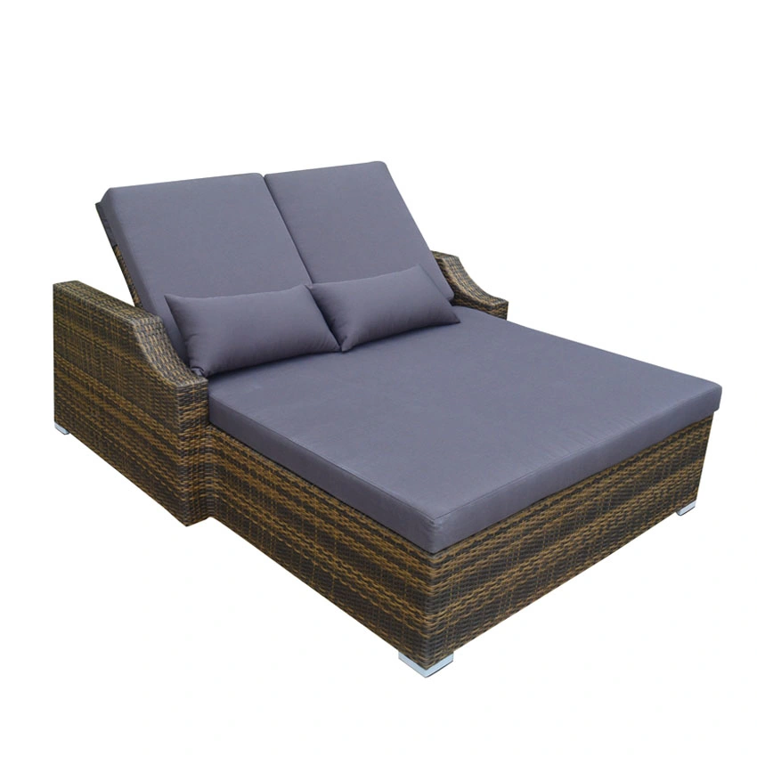 Hot Sell Outdoor Hotel Furniture Rattan Beach Pool Sun Lounger