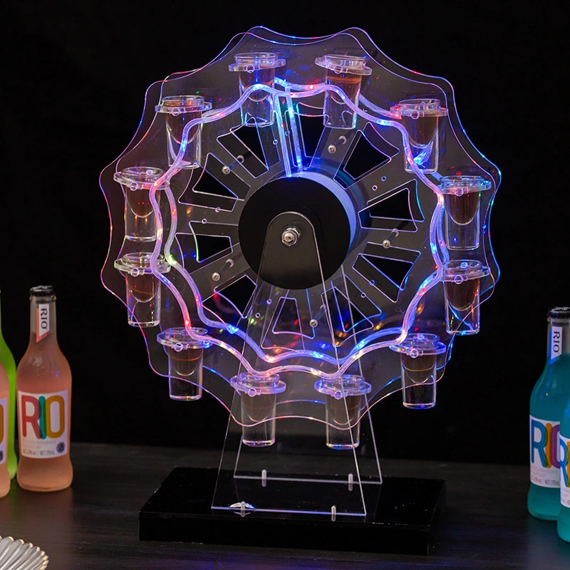 Novelty Luminous Ferris Wheel Bar Cocktail Acrylic Rack