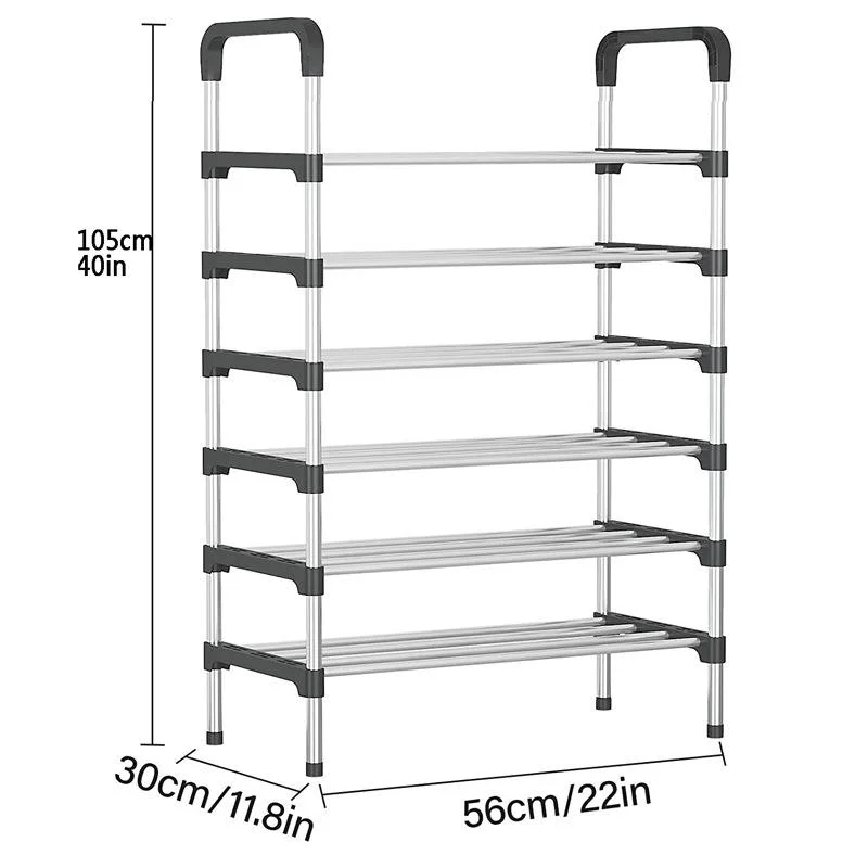 6 Tier Saving Space Simple Multi-Layer Adjustable Shoe Racks