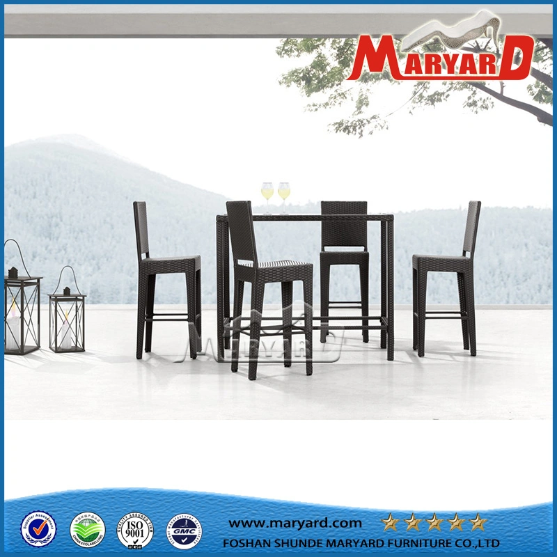 High Quality Rattan Furniture Pool Balcony Garden Patio Table and Chair Set