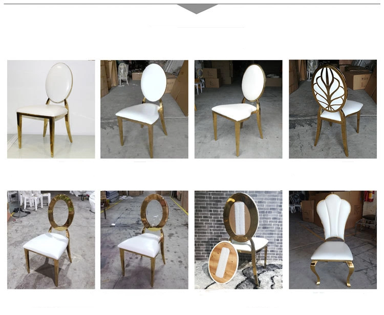 Golden Stainless Steel Chairs Event Wedding Party Decoration Wedding Chairs