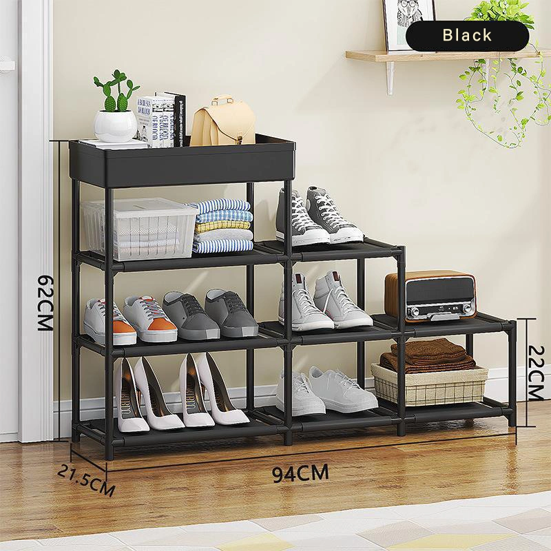 5 Tier Shoe Rack Cabinet Shoes Hanging Rack Floor Standing Metal Shoe Racks