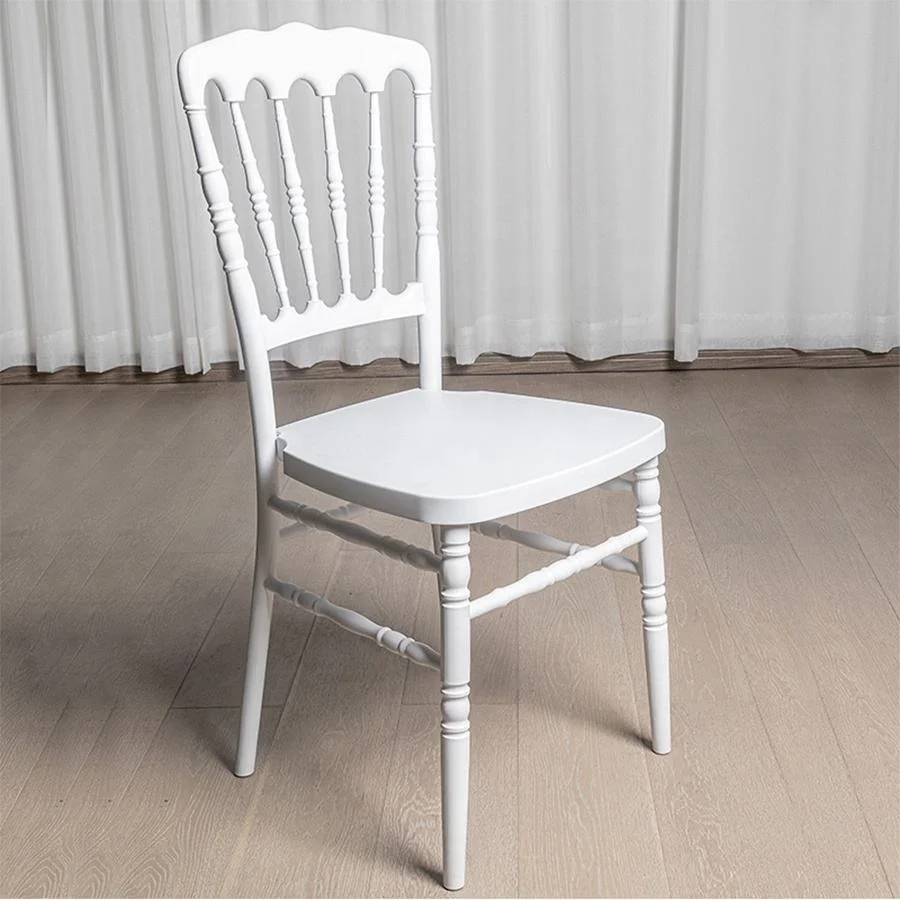 High Quality Hotel Wedding Event Plastic Resin White Napoleon Chairs