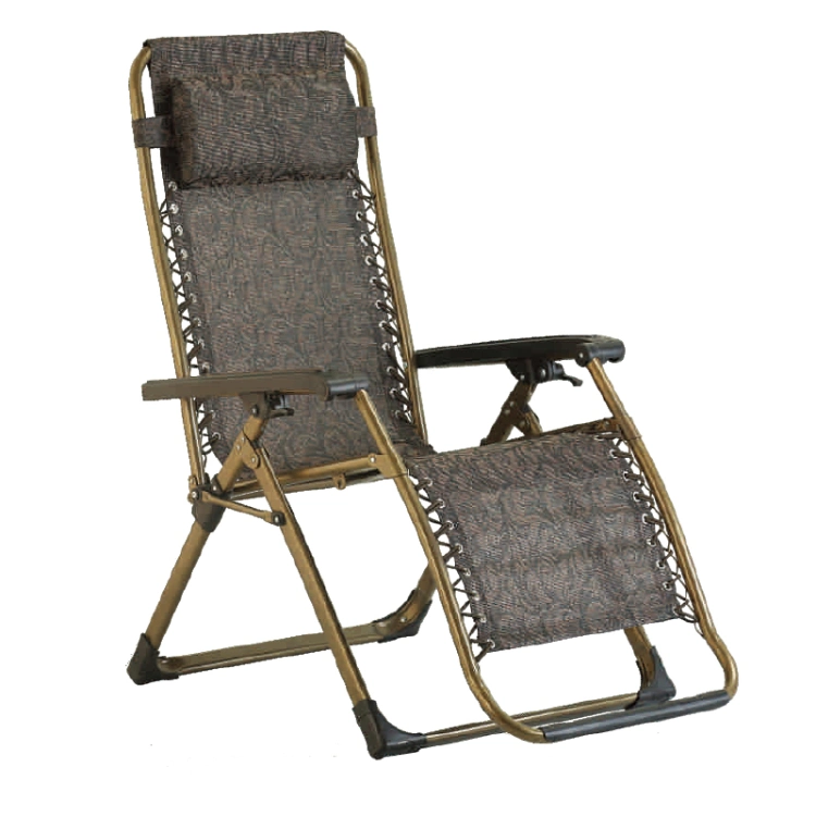 Outdoor Steel Folding Zero Gravity Relaxing Lounge Recliner Beach Chair