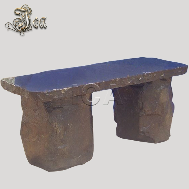 Outdoor Garden Decorative Natural Black Stone Granite Chair