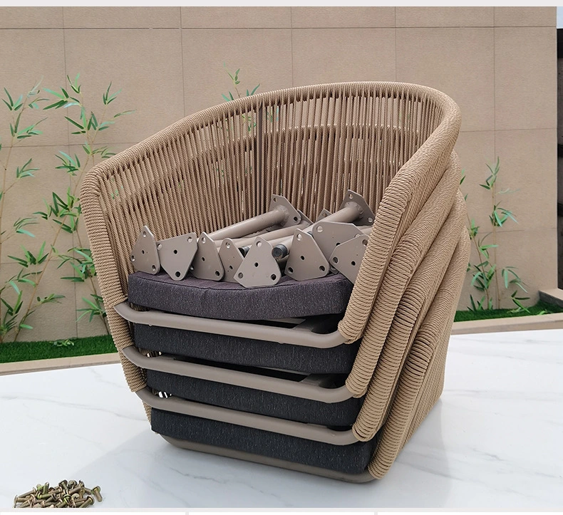 Stackable Outdoor Courtyard Balcony Terrace Hotel Restaurant Living Room Chairs