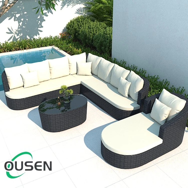 Manufacturer Price 4 Piece Patio Rattan Sofas Outdoor Garden Sofa Set