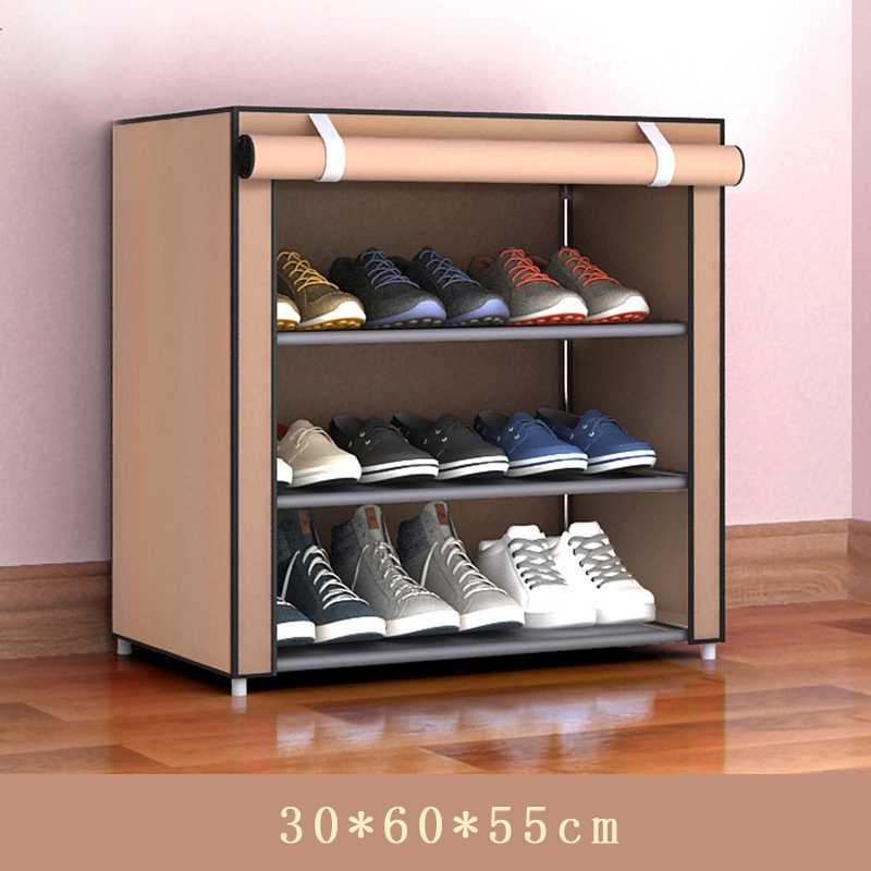 Multiple Layers Optional Portable Shoe Rack Organizer with Door