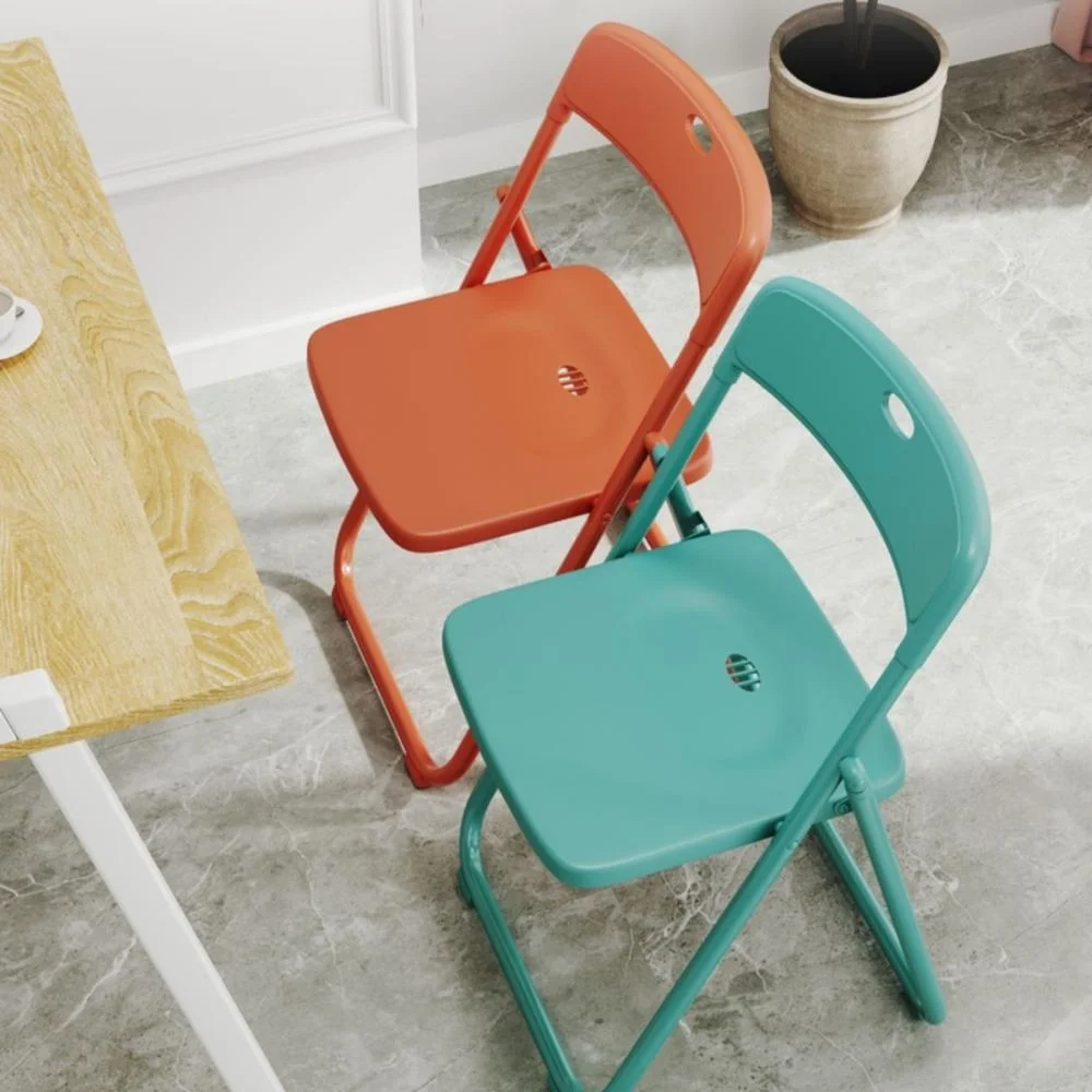 Simple Plastic Folding Simple Chair Stool Ci20791