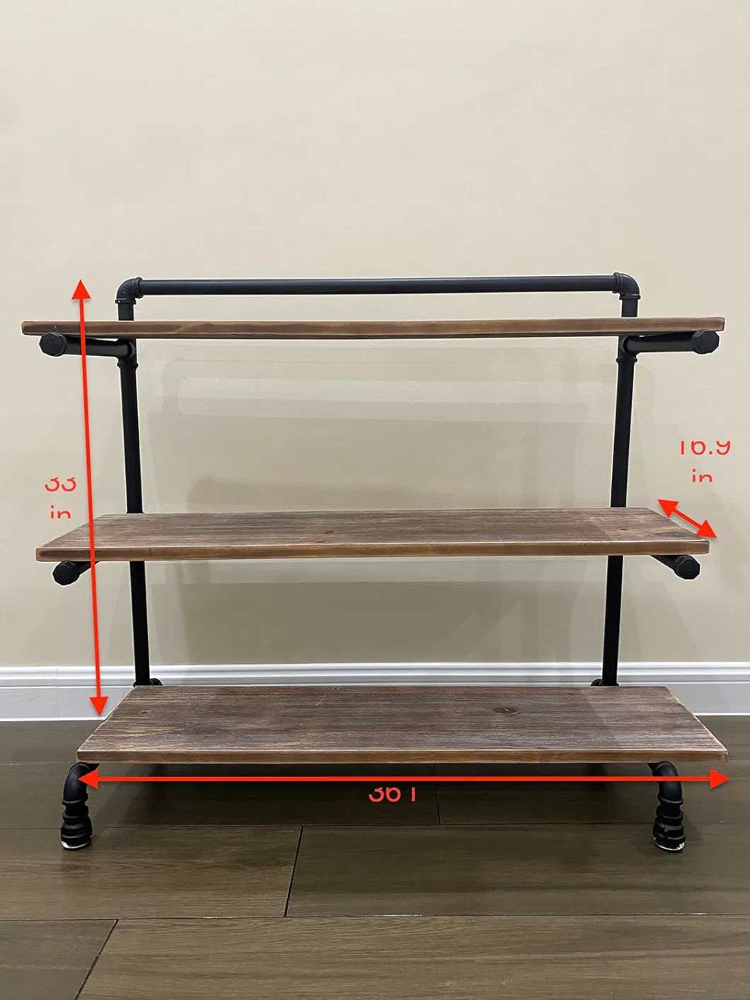 Shoe Rack Entryway with Solid Wood Planks and Industrial Metal Pipes Shoe Rack for Closet Free Standing Shoe Racks