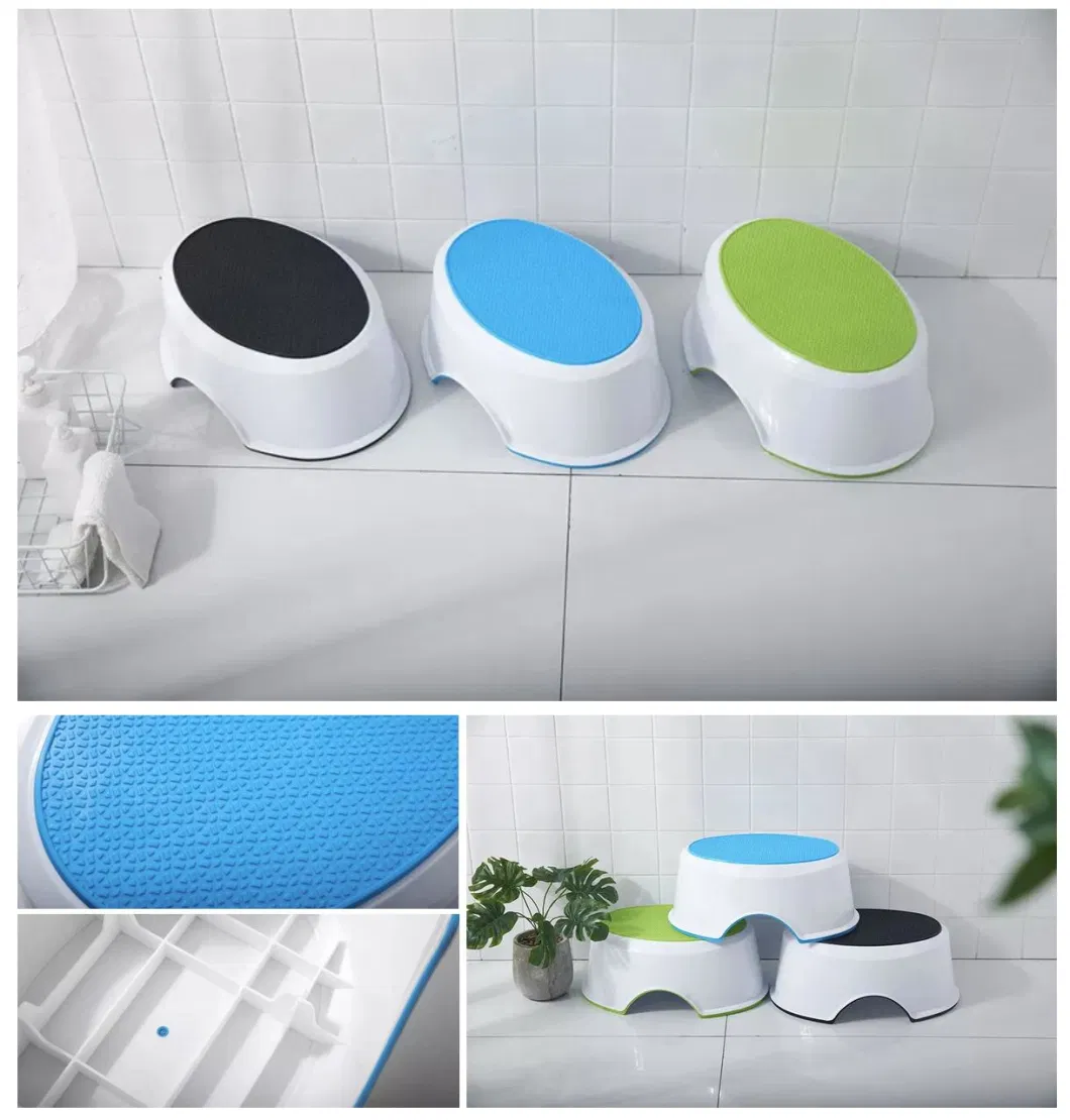 OEM/ODM Kids Bathroom Toilet Anti-Slip Step Baby Plastic Stool