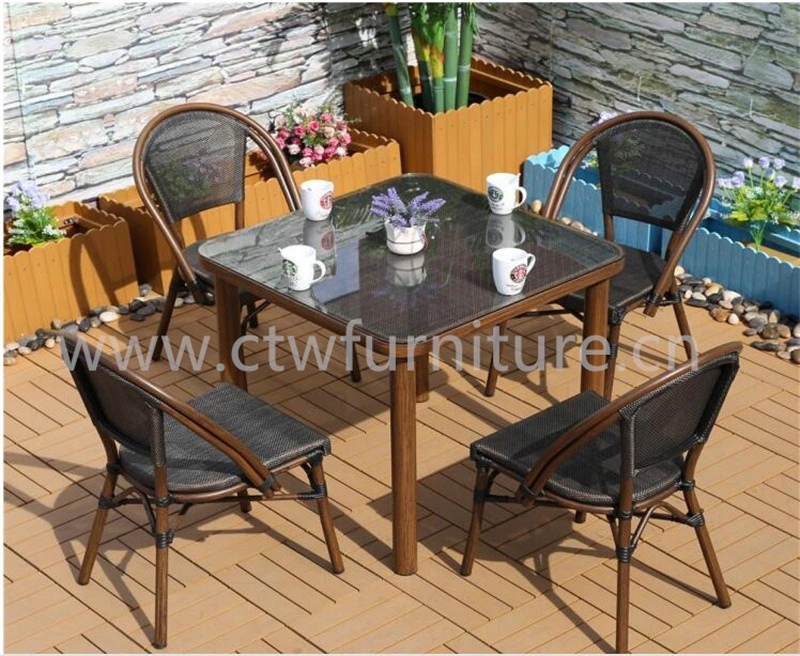 Stackable Restaurant Chairs Outdoor Garden Metal Dinner French Bistro Dining Room Chair