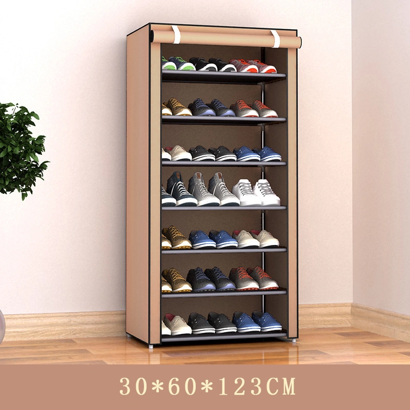 Multiple Layers Optional Portable Shoe Rack Organizer with Door