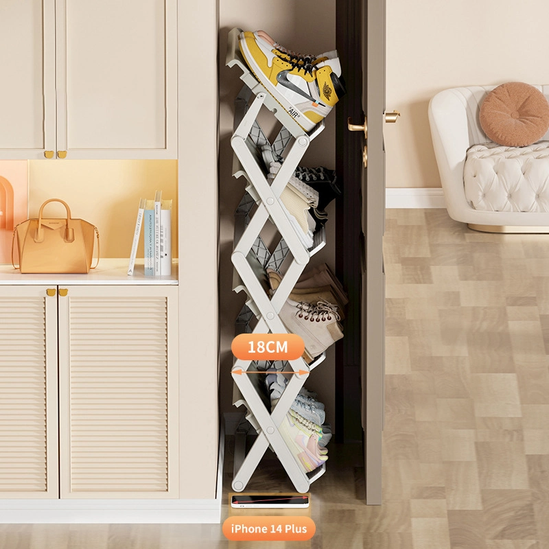 Household Multi Functional Multi Layer Space-Saving Storage Double Deformation Folding Shoe Rack