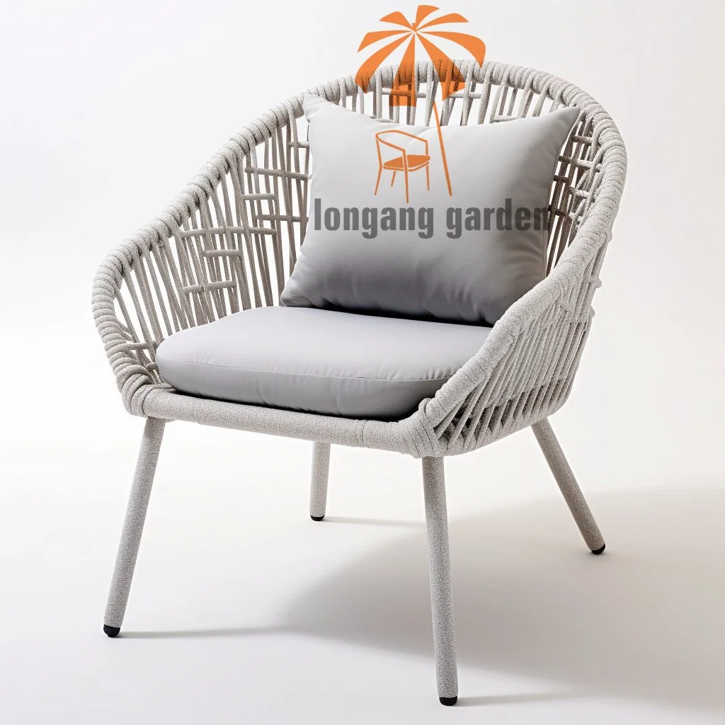 2023 Garden Furniture Chair Outdoor Metal Chair Outside Weave Chair Restaurant Commercial Patio Laydown Chair