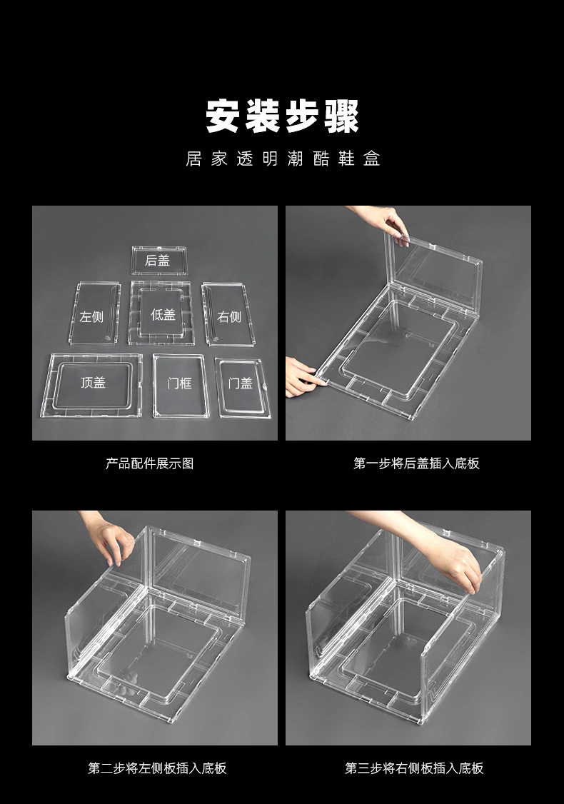 Shoe Storage Box, Clear Plastic Stackable Shoe Organizer for Closet, Sneaker Containers Bins Holders