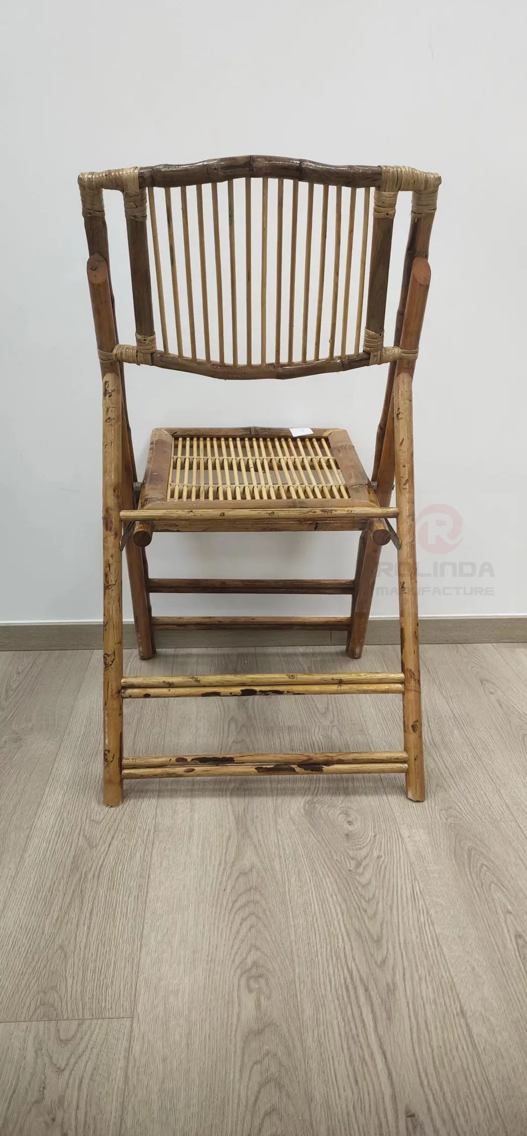 Commercial Event Party Rental Bamboo Wooden Folding Chair