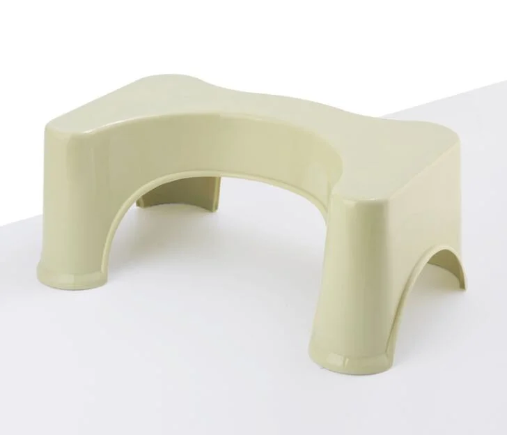 Plastic Toilet Stool Bathroom Non-Slip Toilet Footstool Convenient and Compact Squatting Stool