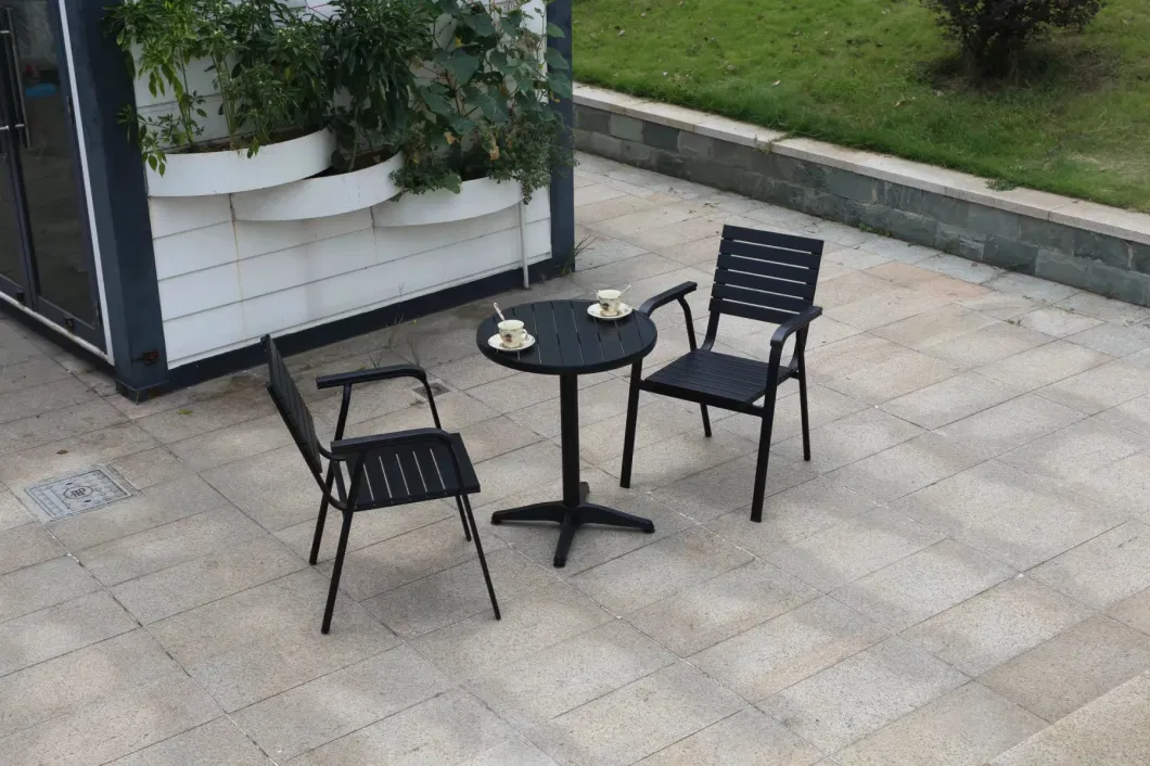 Outdoor Table Chairs Single Odd Chair Plastic Wood Yard Outdoor Open-Air Balcony Recreational Milk Tea Shop Cafe Tables and Chairs