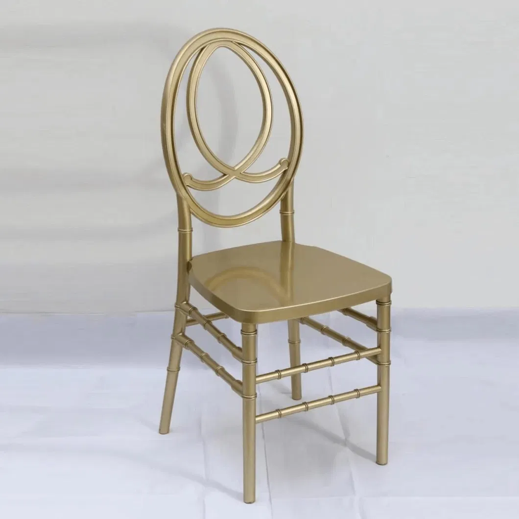 Gold Resin Plastic Monobloc Resin Wedding Ballroom Tiffany Phoenix Chairs