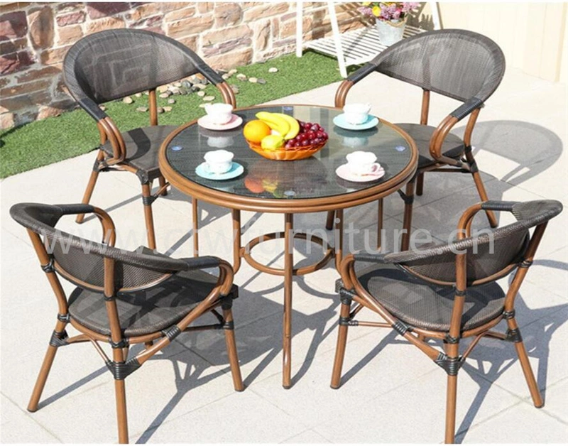 Stackable Restaurant Chairs Outdoor Garden Metal Dinner French Bistro Dining Room Chair