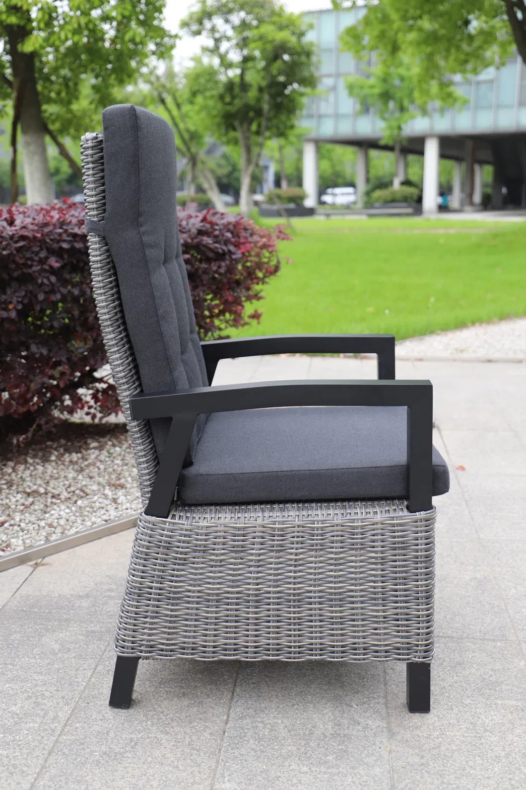 High Quality Patio Rattan Furniture Garden Aluminium Reclining Outdoor Chairs