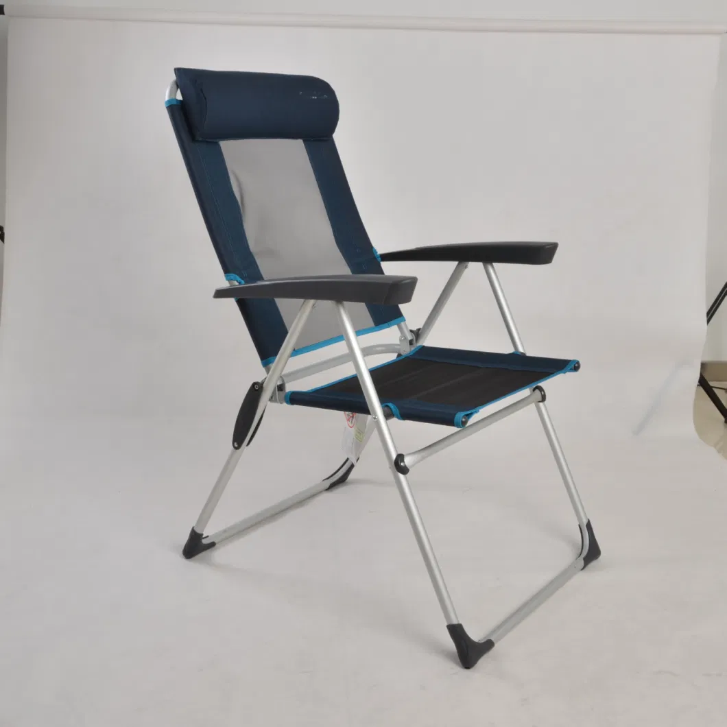 Folding Chairs Adjustable Patio Garden Reclining Chair with Headrest