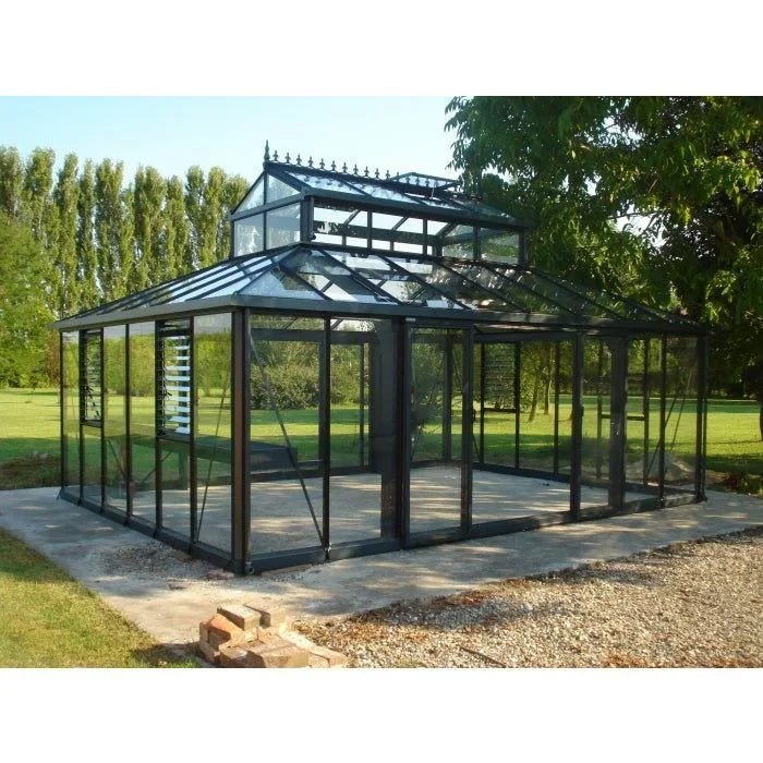 Garden Outdoor Sun Shelter Aluminium Glass Houses Sunrooms for Villa Garden Greenhouse