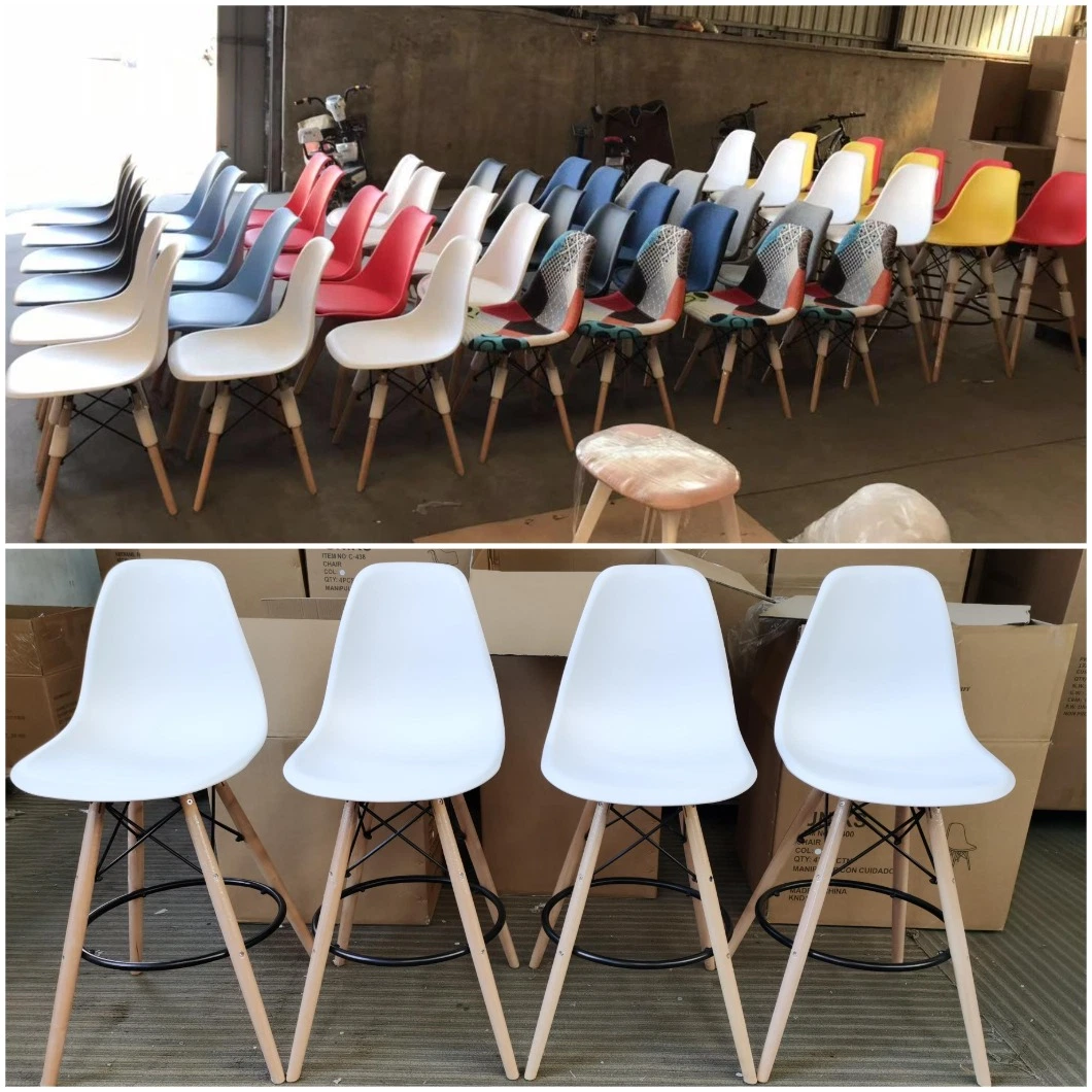 China Wholesale Outdoor/Indoor Home Modern/Restaurant/Commercial Replica/Plastic Bar Stools Price for Plastic/Kitchen/High/Counter/Dining Room Furniture/Nordic