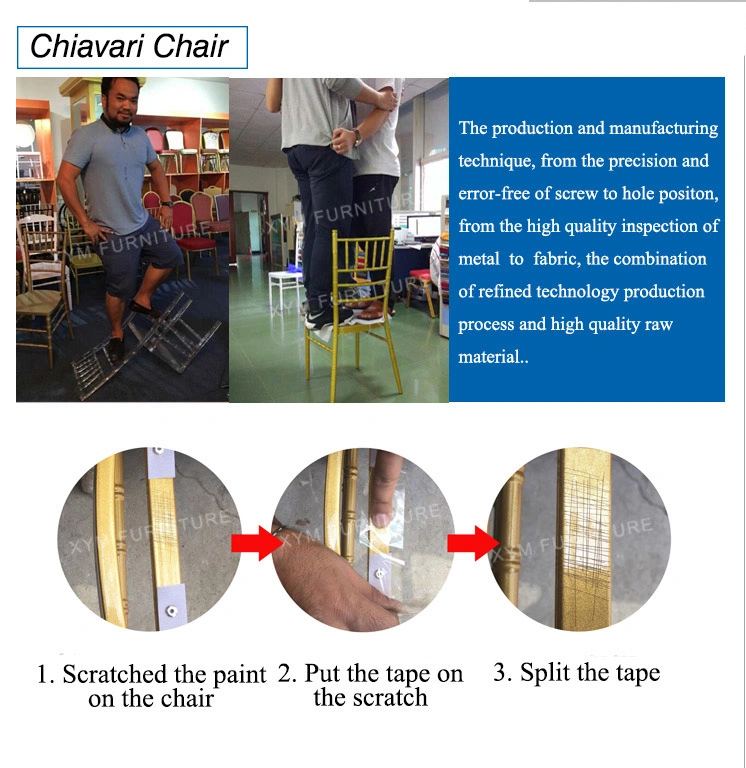 Chavari Tiffany Aluminium Iron Weddings Gold Back Circle Chiavari Chairs