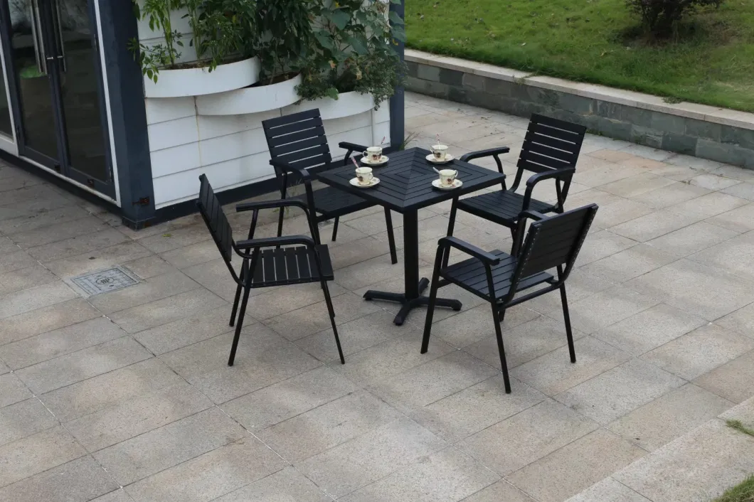 Outdoor Table Chairs Single Odd Chair Plastic Wood Yard Outdoor Open-Air Balcony Recreational Milk Tea Shop Cafe Tables and Chairs