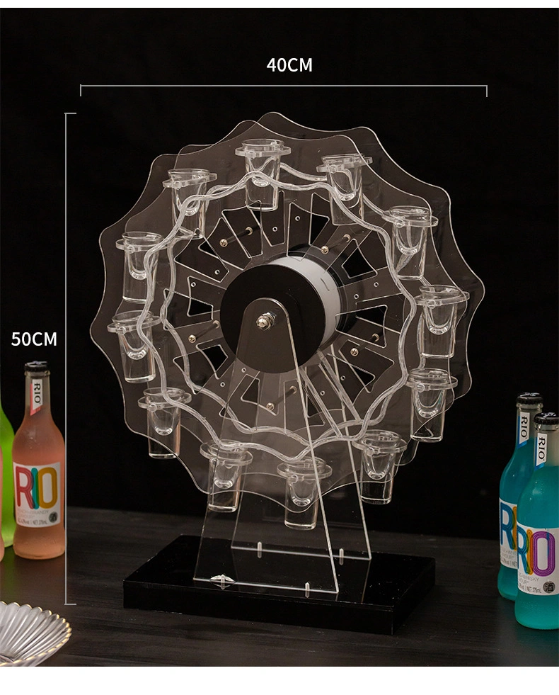 Novelty Luminous Ferris Wheel Bar Cocktail Acrylic Rack