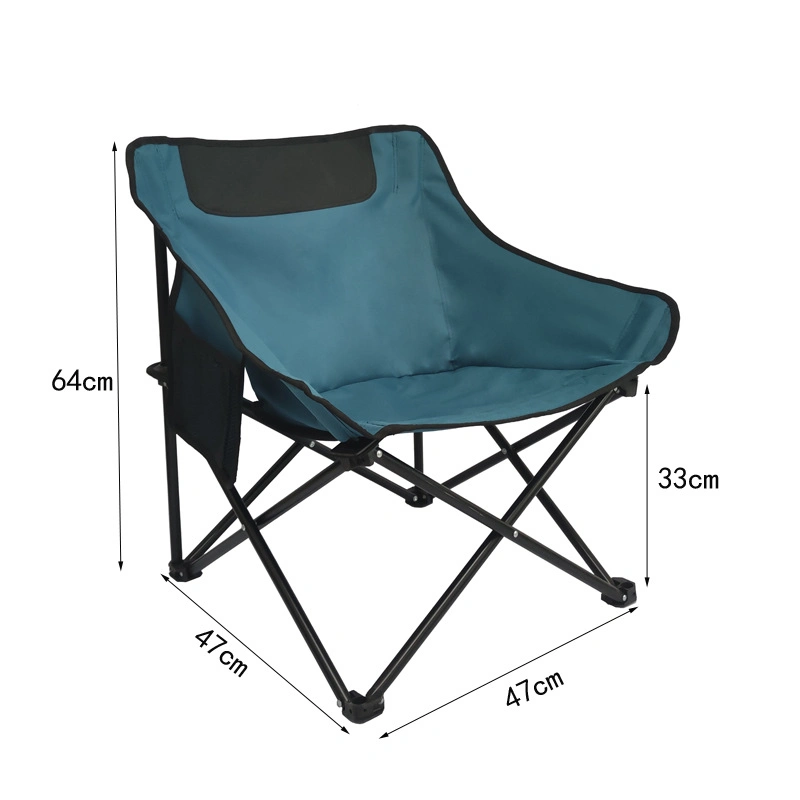 Outdoor Folding Chair Portable Moon Chair Arc Chair Super Heavy-Duty Beach Chair Camping Camping Chair Outdoor Small Stool