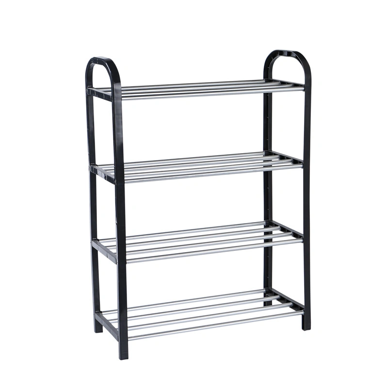 Modern Home Simple Metal Space Saving Rotary Shoes Cabinet Shoe Rack Organizer