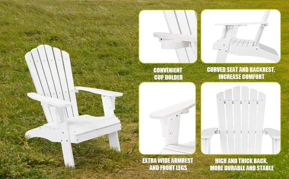 Patio Deck Garden Reclining Muskoka Chair Outdoor Adirondack Chair