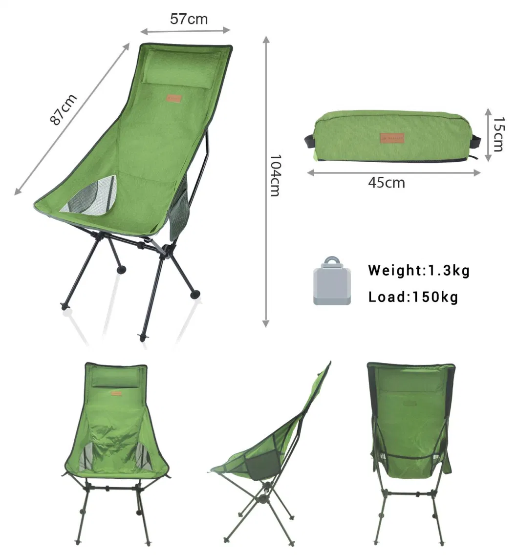 Fashion Adjustable Camping Chair Fabric Outdoor Fishing Chair Picnic Chair