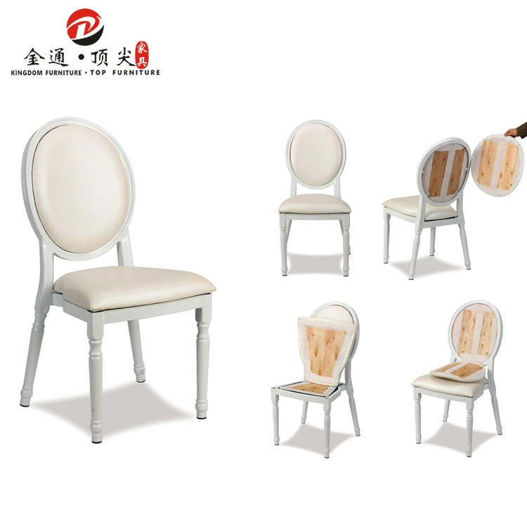 Manufacturer Wedding Furniture Wholesale PU Removable Stackable French Chair for Restaurant and Banquet