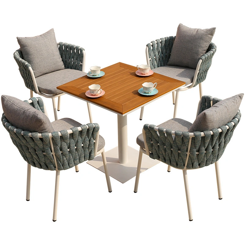 French Style Modern Aluminum Patio Outdoor Garden Furniture Bistro Dining Chair Set