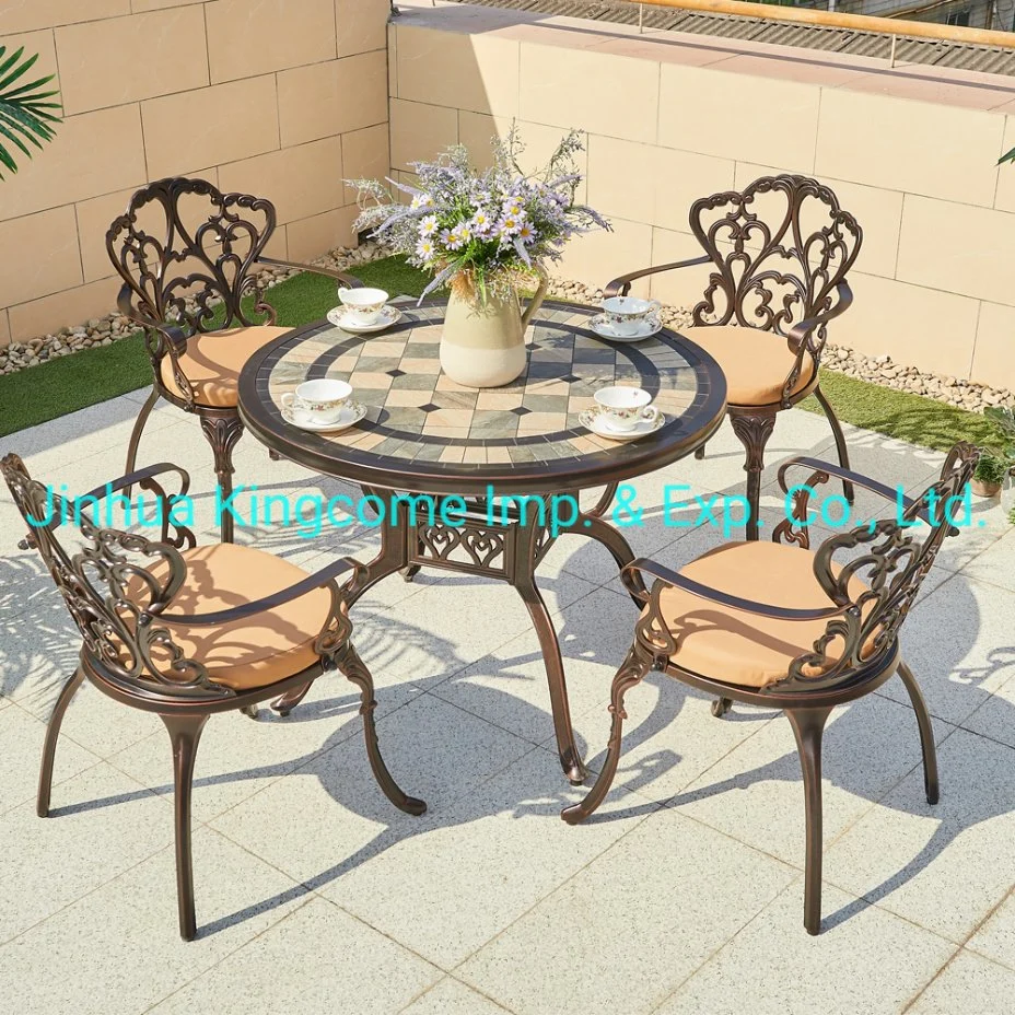 Hot Sale /Garden/Patio/Leisure/Cast Aluminum Lily Chair with Armrest