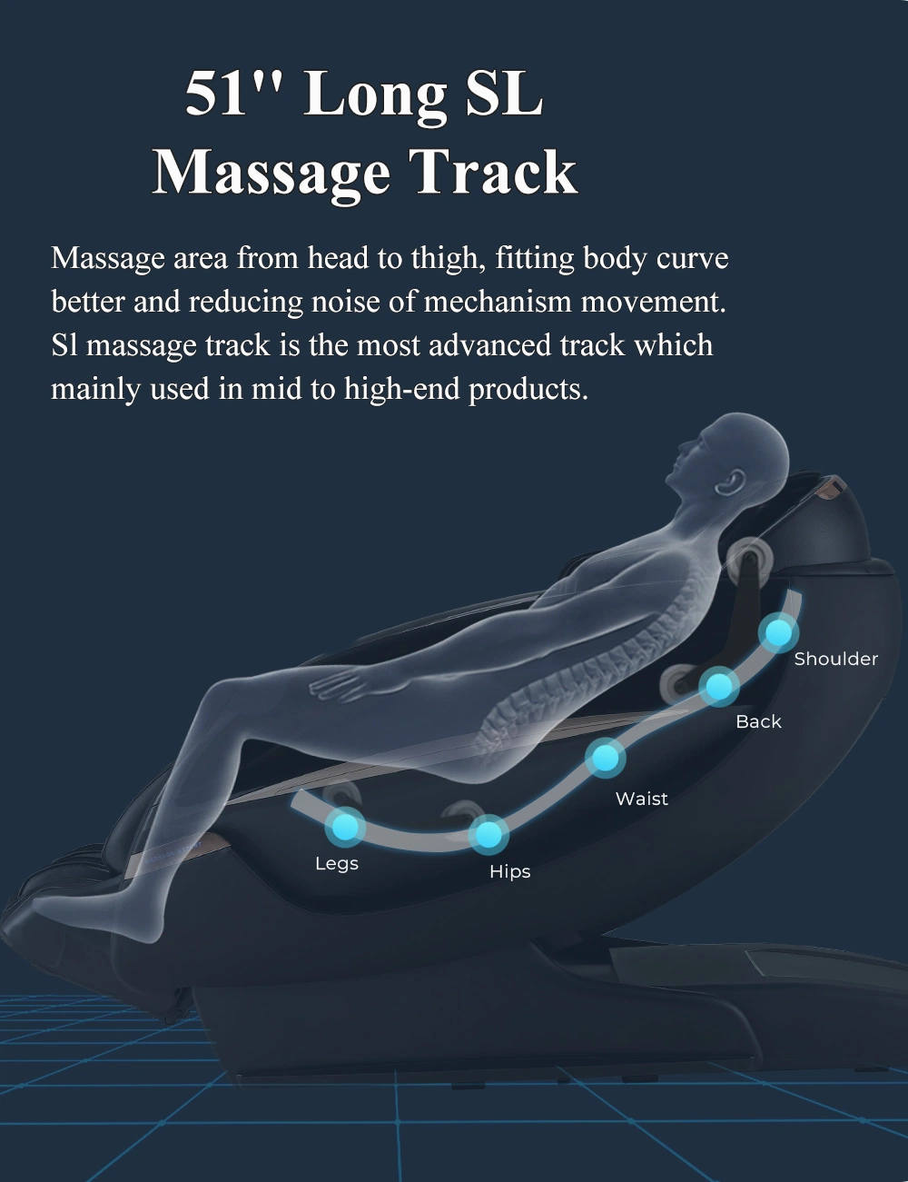 New Arrival Antigravity Body Stretch 4D Massage Office Chair Full Body