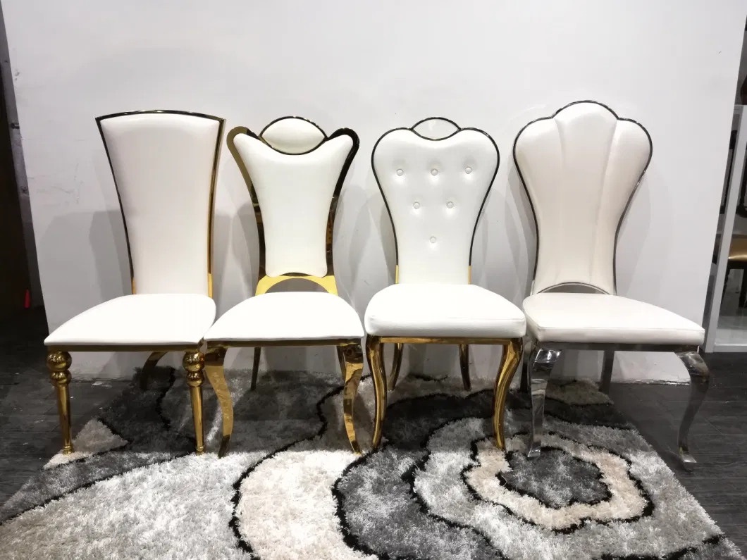 Golden Stainless Steel Chairs Event Wedding Party Decoration Wedding Chairs