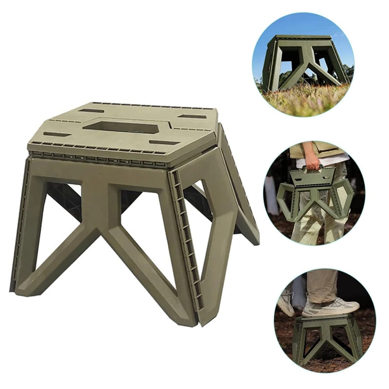 Outdoor Light Folding Plastic Step Stool Fishing Camping Chair Portable Stool