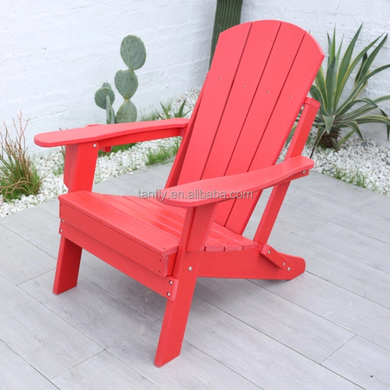 HDPE Chair Plastic Outdoor Patio Folding Adirondack Chair HDPE Plastic Wood Chairs Blue