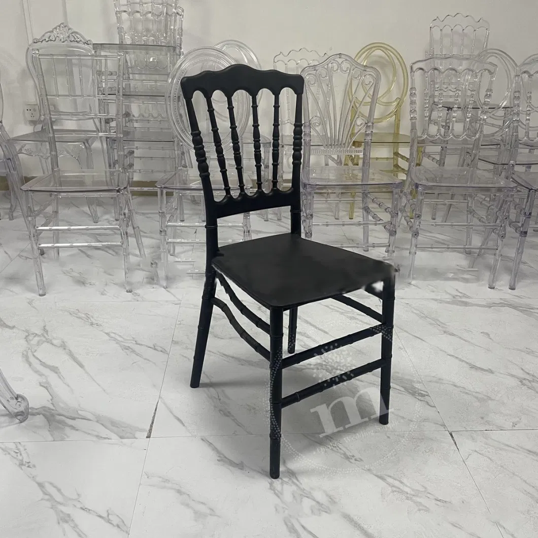 Cheap Wholesale Resin Wedding Plastic Wedding Garden Black Tiffany Chairs